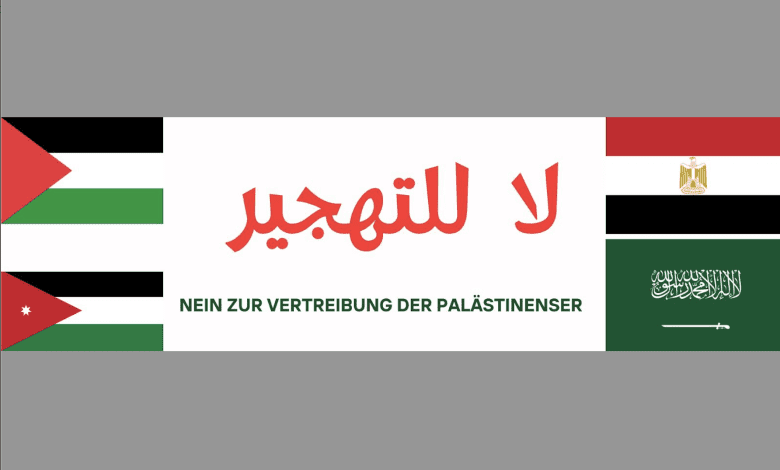 وقفة تضامنية في فيينا رفضًا لتهجير الفلسطينيين وتصفية القضية وقفة تضامنية في فيينا رفضًا لتهجير الفلسطينيين وتصفية القضية