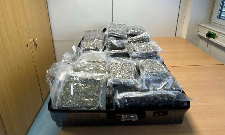 اعتقال بريطاني بعد اكتشاف 23 كيلوغرام من القنب في حقيبة في مطار فيينا اعتقال بريطاني بعد اكتشاف 23 كيلوغرام من القنب في حقيبة في مطار فيينا