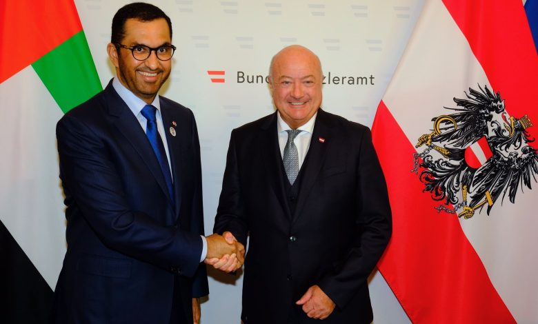 النمسا تستقبل وزير الصناعة الإماراتي لبحث التعاون في الطاقة والتكنولوجيا
