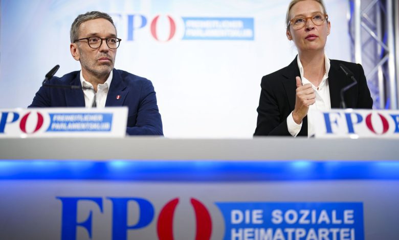 حزب الحرية النمساوي يهاجم تصنيف حزب البديل من أجل ألمانيا AfD كـ”يميني متطرف” ويصفه بالمؤامرة الخارجية حزب الحرية النمساوي يهاجم تصنيف حزب البديل من أجل ألمانيا AfD كـ”يميني متطرف” ويصفه بالمؤامرة الخارجية