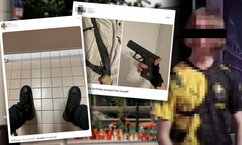 منفذ هجوم غراتس نشر صورة من حمام المدرسة قبل تنفيذ المجزرة بدقائق منفذ هجوم غراتس نشر صورة من حمام المدرسة قبل تنفيذ المجزرة بدقائق