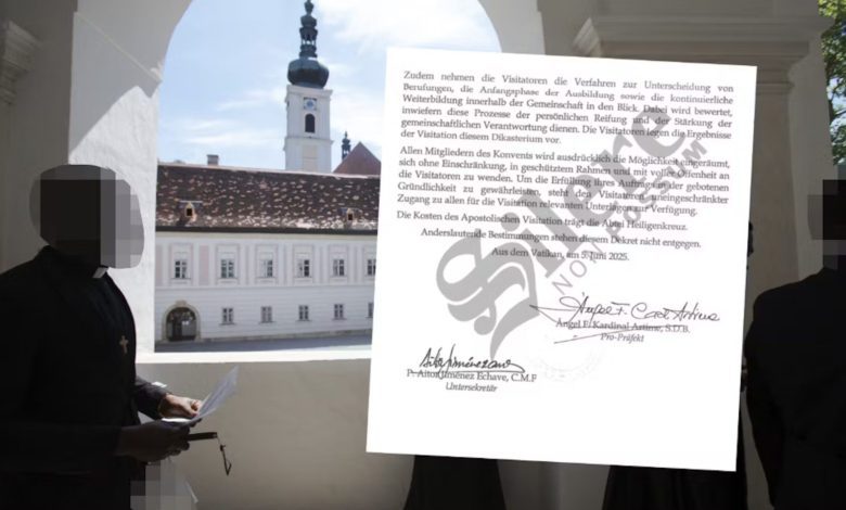 الفاتيكان يرسل مفتشين إلى دير Heiligenkreuz بالنمسا السفلى للتحقيق في شبهات إساءة وتشهير الفاتيكان يرسل مفتشين إلى دير Heiligenkreuz بالنمسا السفلى للتحقيق في شبهات إساءة وتشهير
