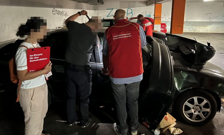 مجموعة التدخل السريع في فيينا تغلق ورشة سيارات غير قانونية في مرآب مجمع سكني بـ Floridsdorf مجموعة التدخل السريع في فيينا تغلق ورشة سيارات غير قانونية في مرآب مجمع سكني بـ Floridsdorf