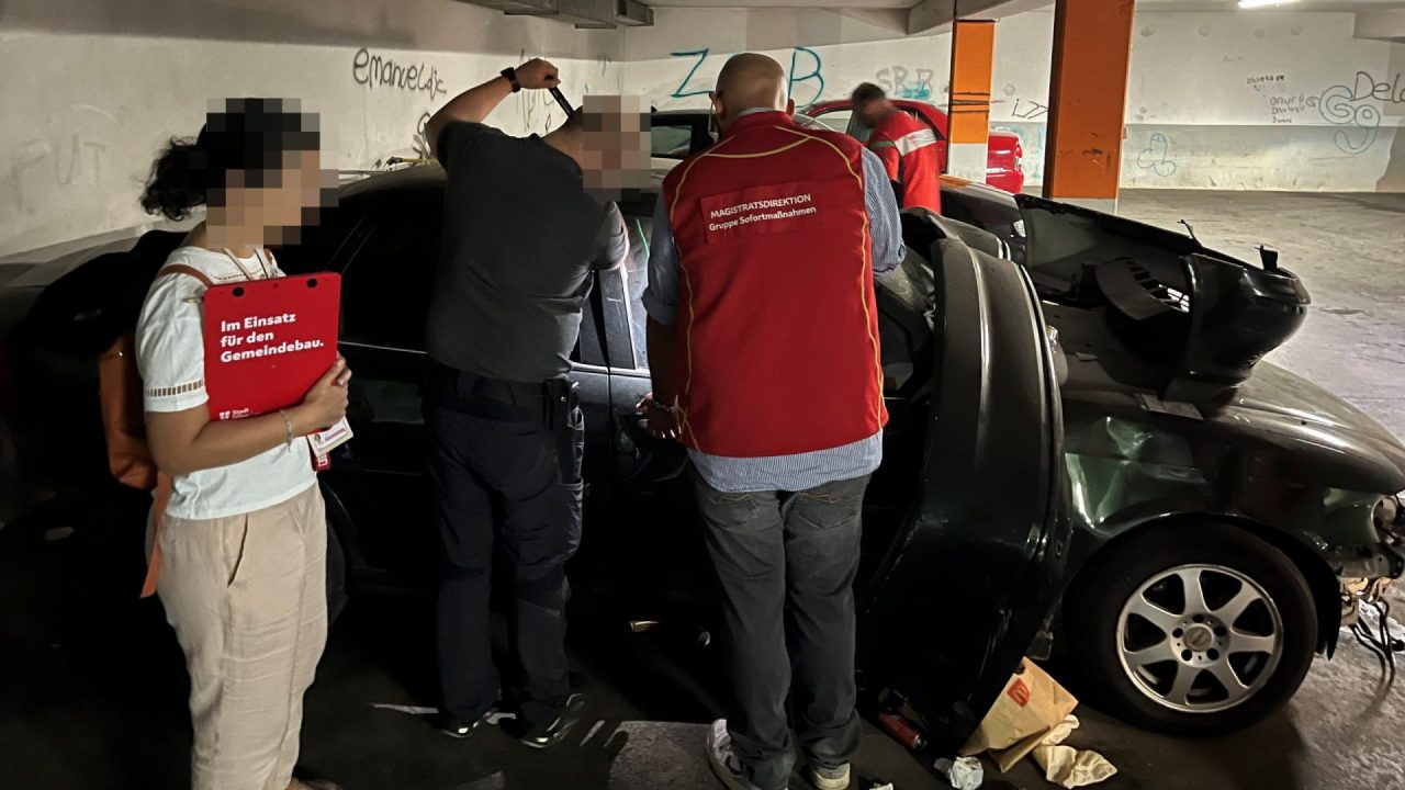 مجموعة التدخل السريع في فيينا تغلق ورشة سيارات غير قانونية في مرآب مجمع سكني بـ Floridsdorf مجموعة التدخل السريع في فيينا تغلق ورشة سيارات غير قانونية في مرآب مجمع سكني بـ Floridsdorf