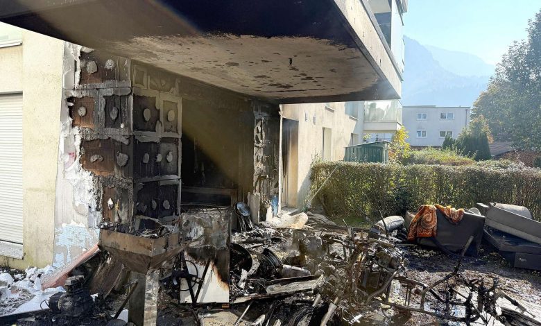 إخلاء مجمع سكني يضم 38 شقة بعد اندلاع حريق في Dornbirn بولاية فورارلبرغ النمساوية