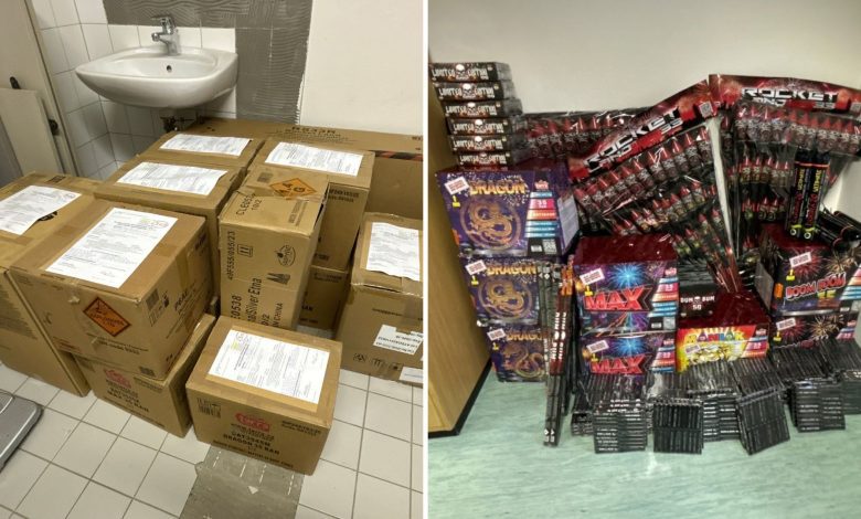 ضبط أكثر من 1,400 قطعة ألعاب نارية غير قانونية خلال تفتيش حدودي في مقاطعة النمسا السفلى مع جمهورية التشيك