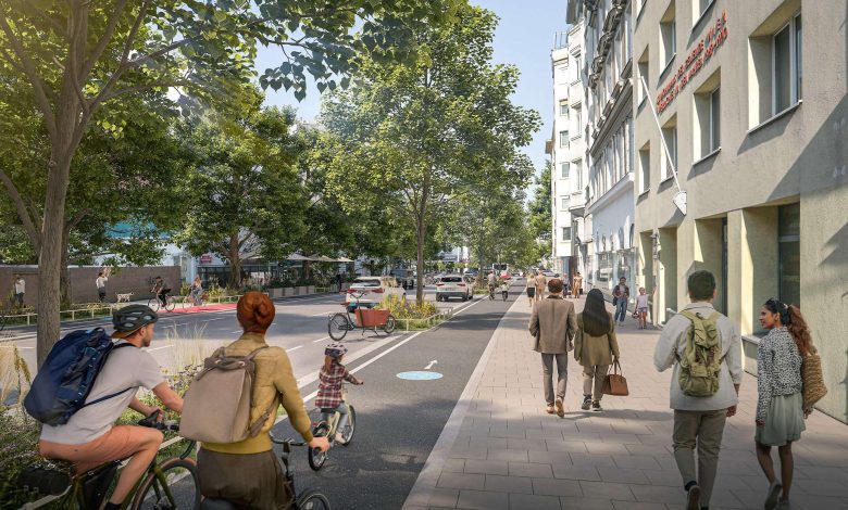 بدء أعمال تطوير شارع “Landstraßer Hauptstraße” بفيينا 3.. مسارات دراجات ومساحات خضراء واسعة