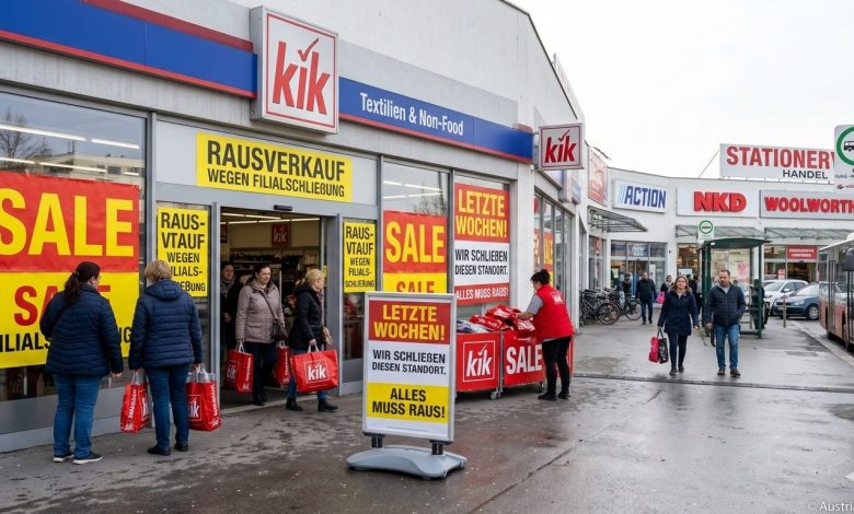 خطة “إنقاذ” أسواق “Kik”.. إغلاق 300 فرع في أوروبا وتسعة مواقع مهددة في النمسا خطة “إنقاذ” أسواق “Kik”.. إغلاق 300 فرع في أوروبا وتسعة مواقع مهددة في النمسا