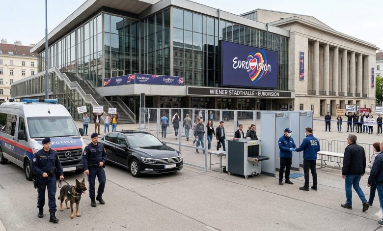 تفتيش بمعايير المطارات وكلاب كشف المتفجرات.. خطة فيينا لتأمين مسابقة الأغنية الأوروبية مع توترات الشرق الأوسط