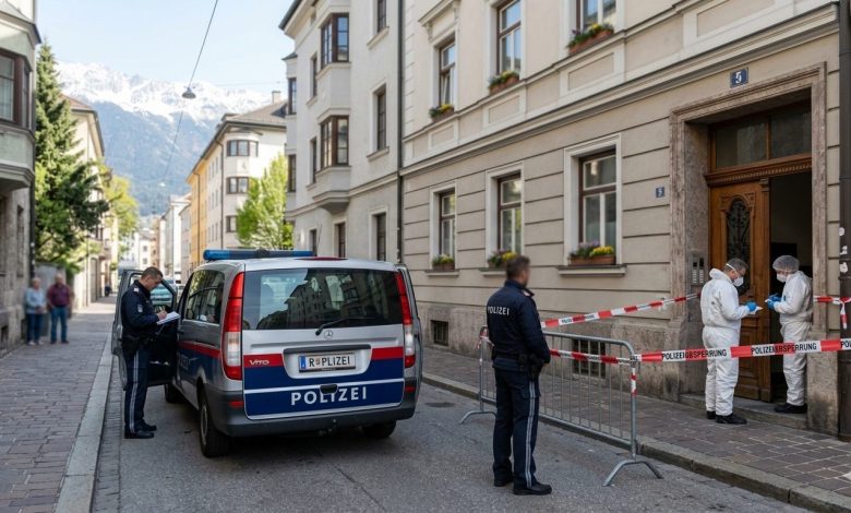 جريمة قتل وانتحار في Innsbruck بتيرول العثور على جثتي زوجين من تركيا في درج أحد المباني جريمة قتل وانتحار في Innsbruck بتيرول العثور على جثتي زوجين من تركيا في درج أحد المباني