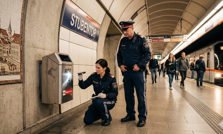 كاميرات المراقبة تطيح بسبعيني بولندي أشعل النيران 5 مرات في محطة مترو Stubentor بفيينا