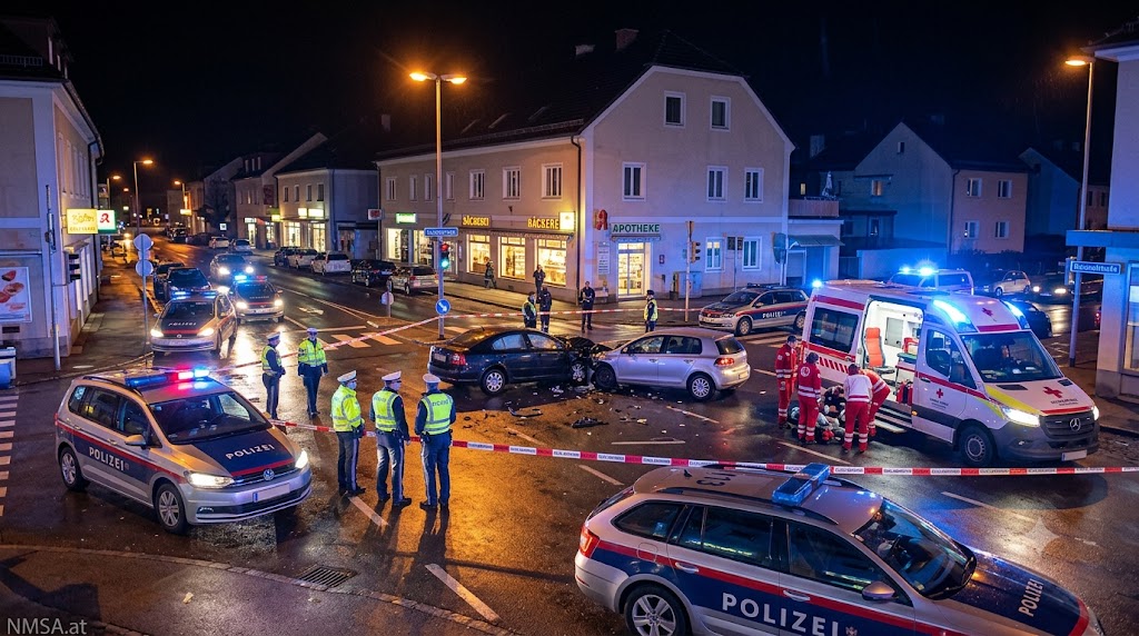 مصرع سائق دراجة نارية بلا رخصة قيادة وبحوزته مخدرات في حادث مروع بـ Amstetten في لنمسا السفلى