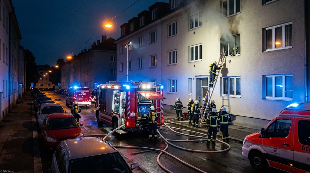 وفاة امرأة في حريق شقة سكنية فجرًا بمنطقة Donaustadt في فيينا