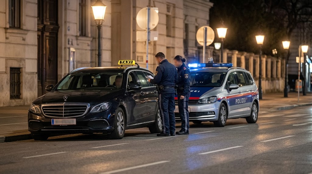 تزوير ورخصة مسروقة.. حملة مرورية في فيينا تضبط سائقي تاكسي من تركيا وصربيا تزوير ورخصة مسروقة.. حملة مرورية في فيينا تضبط سائقي تاكسي من تركيا وصربيا