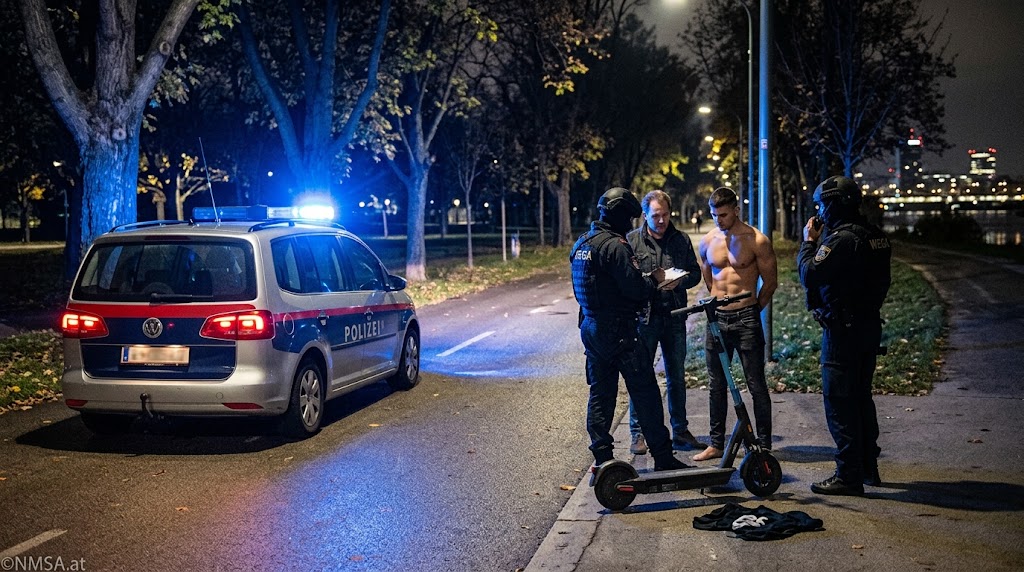 سطو مسلح على Donauinsel في فيينا.. توقيف مواطن سوري عاري الصدر بعد سرقة دراجة كهربائية تحت التهديد بالسكين سطو مسلح على Donauinsel في فيينا.. توقيف مواطن سوري عاري الصدر بعد سرقة دراجة كهربائية تحت التهديد بالسكين