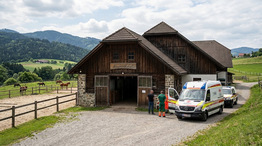 وفاة فتاة نمساوية بعمر 21 عاماً إثر سقوطها عن الحصان في Empersdorf في ولاية شتايرمارك وفاة فتاة نمساوية بعمر 21 عاماً إثر سقوطها عن الحصان في Empersdorf في ولاية شتايرمارك