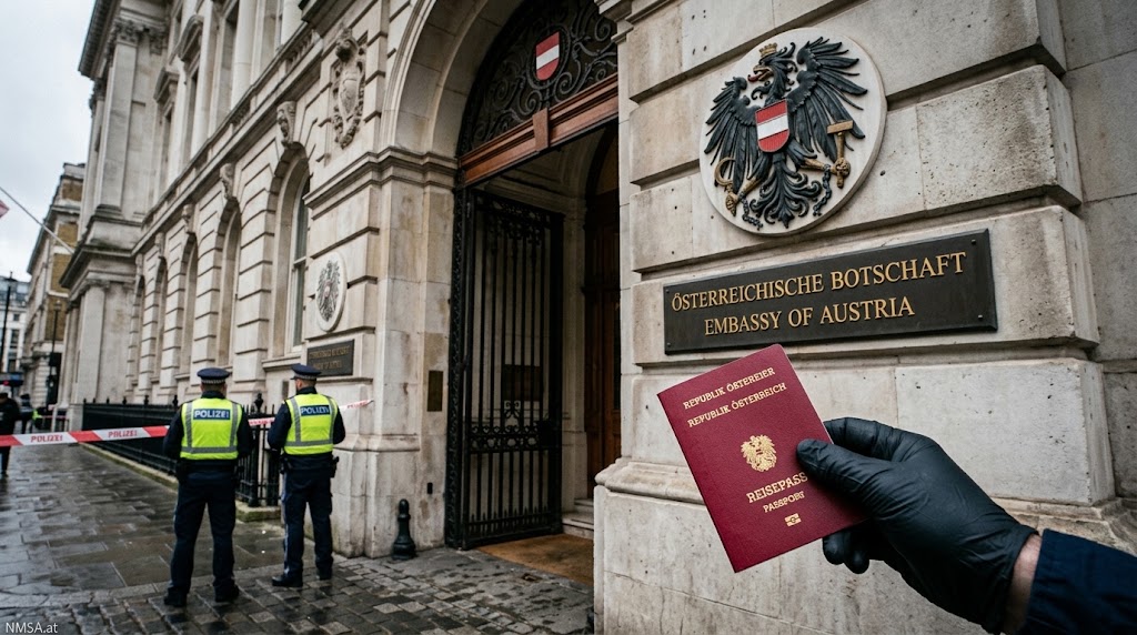 فضيحة في السفارة النمساوية بـ London: إصدار 79 جواز سفر غير قانوني لغير الحاملين للجنسية فضيحة في السفارة النمساوية بـ London: إصدار 79 جواز سفر غير قانوني لغير الحاملين للجنسية