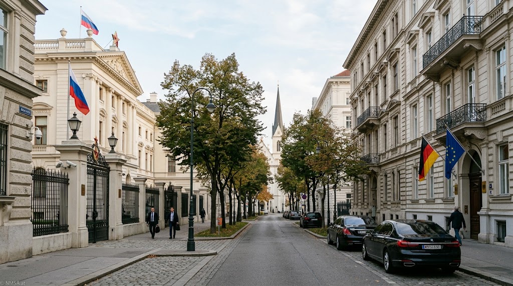 طنين بذبذبة 790 هيرتز في شارع “Reisnerstraße” يُشعل أزمة صوتية بين سفارتي روسيا وألمانيا في فيينا