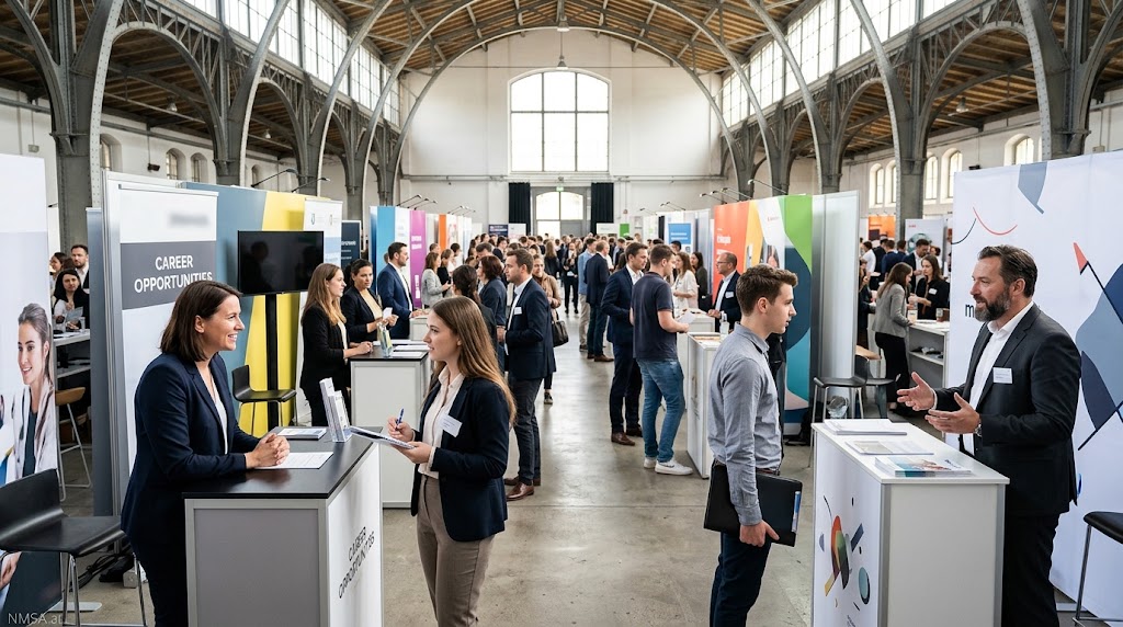 لمواجهة ارتفاع البطالة.. انطلاق معرض “Jobmesse Austria” في فيينا بمشاركة 80 شركة ومؤسسة نمساوية لمواجهة ارتفاع البطالة.. انطلاق معرض “Jobmesse Austria” في فيينا بمشاركة 80 شركة ومؤسسة نمساوية