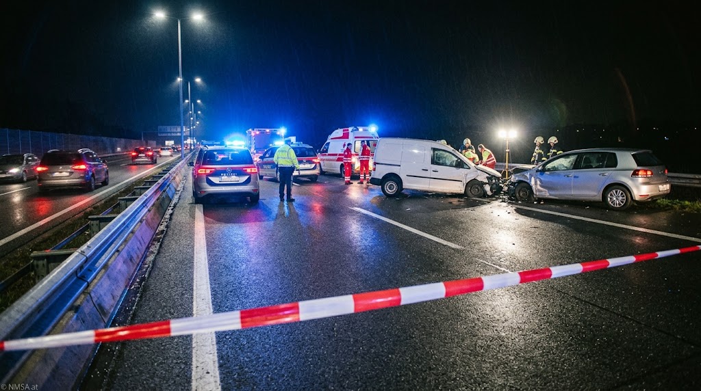 إصابة 3 أشخاص بينهم سوريان في حادث اصطدام عنيف على الطريق السريع A1 بالنمسا العليا
