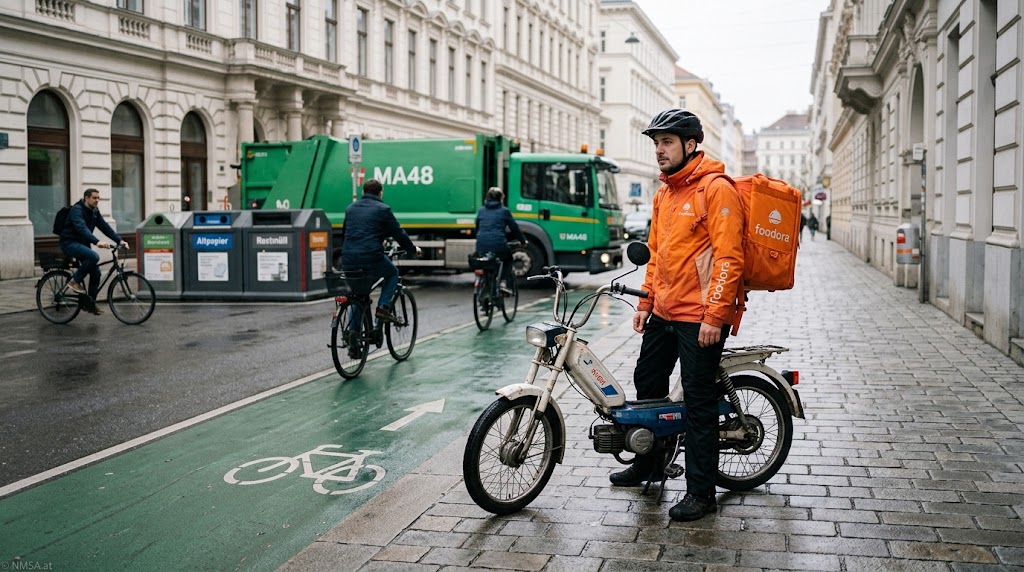 قواعد صارمة جديدة لـ E-Mopeds في فيينا اعتباراً من أكتوبر وتغييرات جذرية تطال خدمات التوصيل قواعد صارمة جديدة لـ E-Mopeds في فيينا اعتباراً من أكتوبر وتغييرات جذرية تطال خدمات التوصيل
