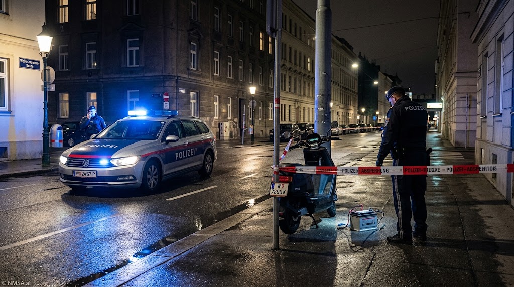 توقيف مراهقَين نمساوي وتركي في فيينا بعد ضبط دراجة نارية مسروقة وبطارية سيارة في Liesing توقيف مراهقَين نمساوي وتركي في فيينا بعد ضبط دراجة نارية مسروقة وبطارية سيارة في Liesing