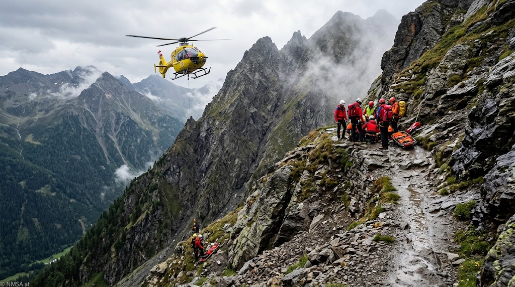 وفاة سائحة ألمانية إثر سقوطها من منحدر صخري في St. Leonhard im Pitztal في جبال تيرول وفاة سائحة ألمانية إثر سقوطها من منحدر صخري في St. Leonhard im Pitztal في جبال تيرول
