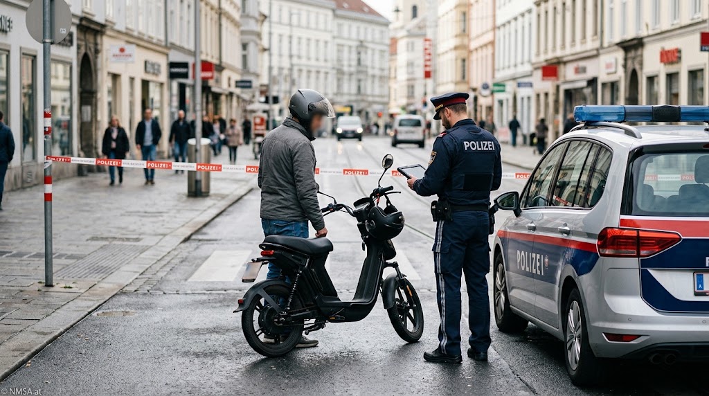 حملة أمنية في Linz بولاية النمسا العليا تسفر عن 81 بلاغاً مع بدء تطبيق القوانين الجديدة لدراجات “E-Mopeds”